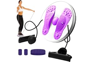 Joycabin Twist Waist Disc, tour de taille avec cordon de serrage, pédale d'équilibre magnétique multifonction, disque tournant, entraînement aérobique, pour massage des pieds et exercices de taille