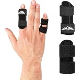 supregear Finger Splints, Pack of 2 Universal Straightening and Supporting Broken Fingers with Trigger for Medium, Index, Rin