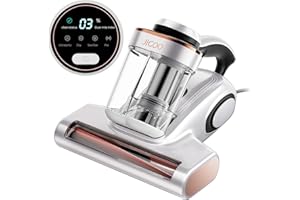 JIGOO J300 Battimaterasso,500W Aspiratore portatile intelligente per materassi, Aspirapolvere antiacaro con luce UV, rimuove il 99,9% degli allergeni, per materassi, letti, divani e mobili imbottiti