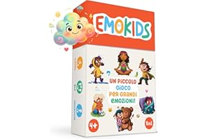 OH HAPPY GAMES EmoKids - Gioco delle Emozioni per Bambini (4–10 anni) - 55 Carte Illustrate + 8 Mini-Giochi - Educazione Emotiva e CNV - Comprendere, Nominare e Gestire le Emozioni – Metodo Montessori