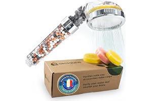 Aecodune Premium Duschhuvud med Vitamin C-Vattenfilter – BLI URSNYGG – Anti-Kalk Handdusch, Eliminerar 99% Klor & Andra föroreningar - Skönhet & Renhet – Eco-Vattenfilter med Dofter & Tryck