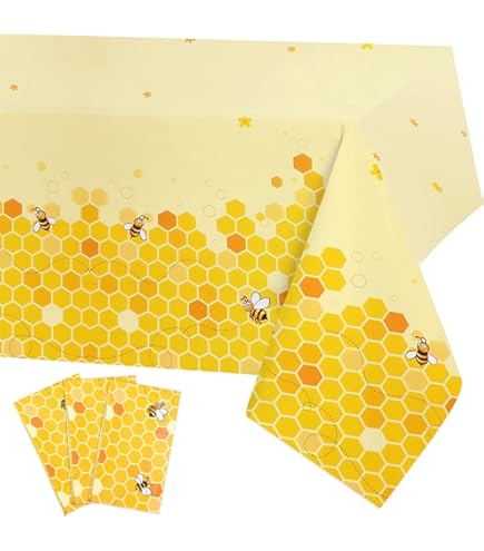 Fryetts Bees Duckegg Cotton Oilcloth WIPE CLEAN PVC TABLECLOTH | UK - View #4