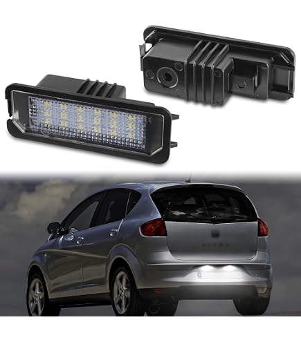 Feux Plaque Immatriculation LED 7000K Pour VW Golf 7 - 18 LEDs - Sans Erreur OBD - Haute Luminosité