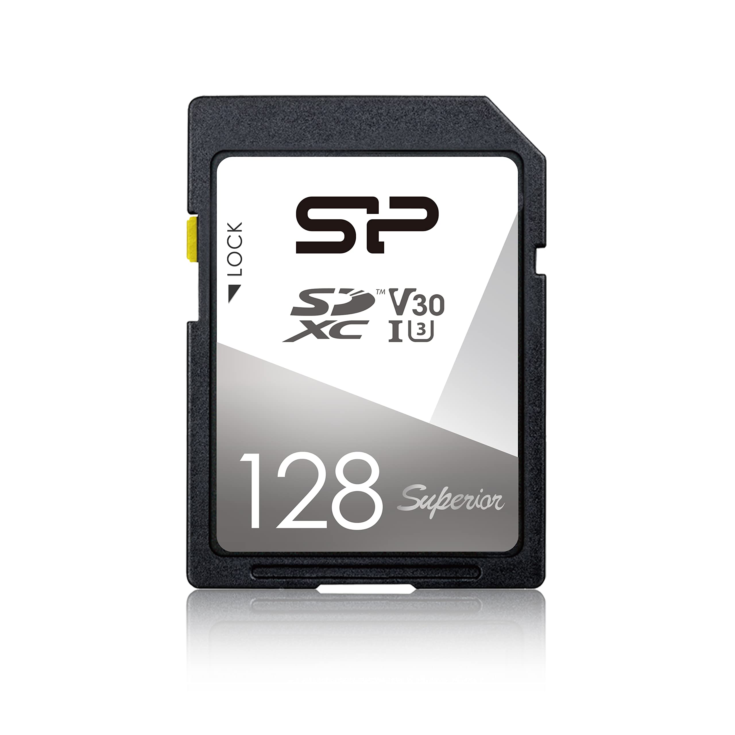 SP Silicon Power 128Gb Sdxc Uhs-I Sd Memory Card, Up to 100Mb/S Read & 80Mb/S Write, Class 10 U3 V30 4K Uhd, Superior Series