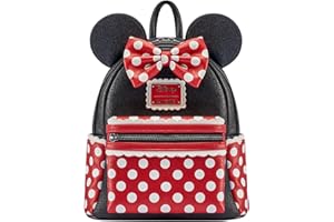Loungefly Disney - Minnie Mouse - Backpack - Exclusivité Amazon - Sac Mignon à Collectionner - Idée de Cadeau - Produits Officiels - pour Les Garçons, Girls Les Hommes et Les Femmes - TV Fans
