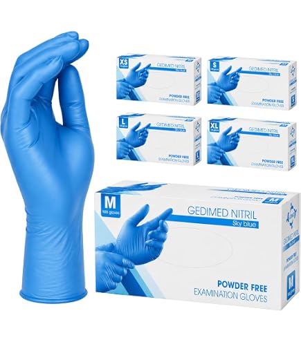 1000 Vinyl-Handschuhe, puderfrei, latexfrei, hypoallergen, CE-zertifiziert, transparent, Einweghandschuhe (1000, Größe S) bei Günstiger Preis
