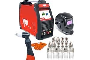 Accensione pilota taglierina al plasma - Taglierina al plasma con accensione pilota | 100 ampere di corrente e 45 mm di spessore di taglio - 400 v | Include set di ugelli al plasma di Vector Welding