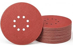 50 stycken slippapper 225 mm kardborreband 8 hål, slipskivor korn 120