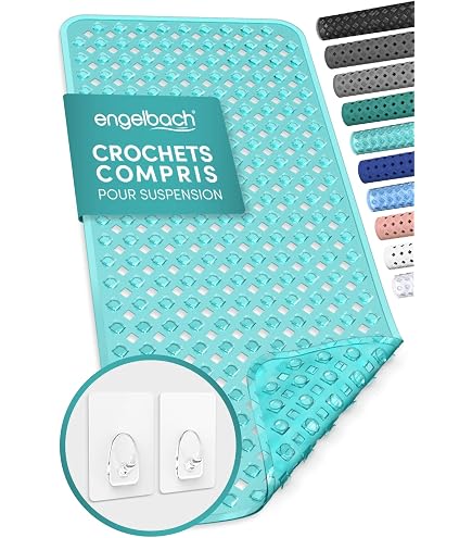 Oreiller De Baignoire Menthe – Avec Ventouses Et Crochet, Confort Ergonomique Pour Bain Détente - 4