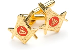 THE MASONIC COLLECTION Gemelos masónicos Royal Arch en caja