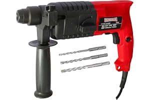 Inditrust Dumdaar 900W Rotary hammer drill machine 20mm WITH 3pc Bit and carrying box (RED)