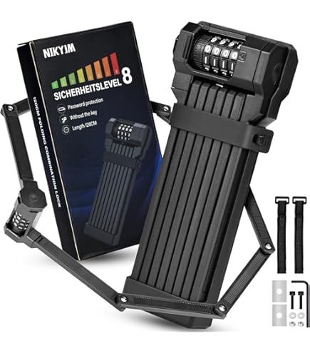 Trelock ZF 480 X-Move Faltschlösser Schwarz 100cm