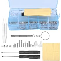 Kit di riparazione degli occhiali con 1000 piccole viti e 6 cacciaviti magnetici, kit di riparazione occhiali per occhiali, occhiali da sole, orologi, gioielli Kit di riparazione degli occhiali con 1000 piccole viti e 6 cacciaviti magnetici, kit di riparazione occhiali per occhiali, occhiali da sole, orologi, gioielli