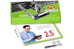 ‎WORKDONE WorkDone 2,5-Zoll Hard Drive Caddy Tray - kompatibel für Dell PowerEdge Server und XC-Serie - 14. Generation R440 R640 R740 R740xd R840 R940 R6415 R7425 - DXD9H SSD SAS Festplattenrahmen