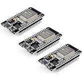ELEGOO 3PCS ESP-32 Micro-USB Development Board Compatible with Arduino IDE | Dual Core WiFi+Bluetooth Microcontroller 2.4 GHz