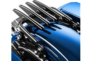 PBYMT Porte-Bagages Furtif Amovible Noir Brillant Compatible avec Harley Touring Street Glide Road King Electra Glide 2009-2023