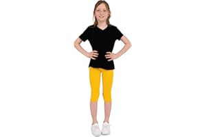 infatti Leggings ¾ en Coton pour Enfants Filles Pantalons Doux et Confortables pour Les Tout-Petits entraînement décontracté Style Court élégant vêtements de Base Tonia