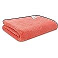 SOFTSPUN Microfiber Bath Towel 500 GSM 1 pc Peach Colour! Ultra Absorbent Super Soft & Lightweight Quick Drying for Men & Women Daily Use Extra Large Size Unisex.