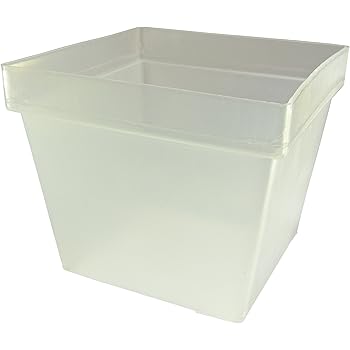 Orchideen Topf rechteckig transparent 10cm Seitenlänge