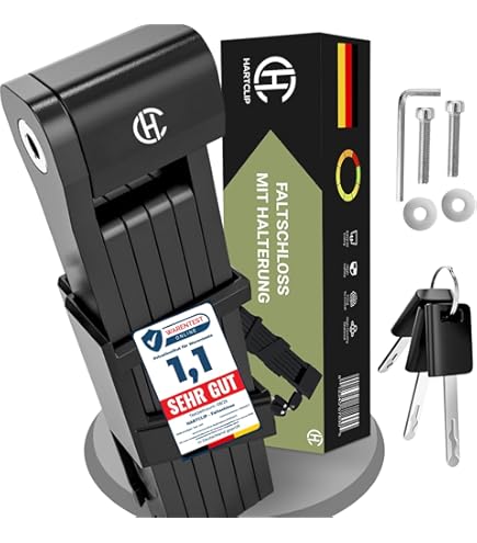 LuTuo Fietsslot, vouwslot met houder, e-scooter slot, fietsslot