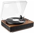 Fenton RP162 Bluetooth Turntable - Stylish Record Player with Bluetooth Output, Connects to Bluetooth Speakers, Vinyl Player with Bluetooth Output for Enhanced Listening Experience
