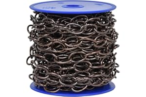 Corderie Italiane 002008439 Catena ovale Ø 3,2 mm, interno maglia 30 mm x 16 mm, 15 mt, bronzata