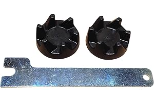 KITCHENAID AND LKS LANA'S KITCHEN SPARES Packung mit 2 Original Blender-Gummikupplungs Kupplungen WP9704230. LKS-Schlüssel enthalten. Kompatibel mit Modellen ab 5KSB3, KSB3, KSB5, 5KSB52 und 5KSB5