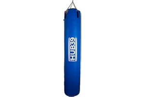 HUB39 - Sacco Boxe Professionale Made in Italy, 70 kg, 180 cm, Lungo e Pieno - Per Muay Thai, Taekwondo