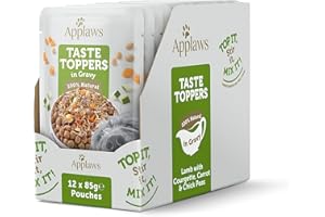 Applaws Premium Natural mokra karma dla psów, bez zbóż, jagnięcina z warzywami w sosie, polepa dla psów, opakowanie 12 x 85 g