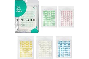 ZIMOER 200 Piezas Parches para Acné Invisibles Hidrocoloides, Parches Granos Estrella, Pimple Patches, Parches Granos, Acne Patch, Parches Para Granos, Parches Acne, Día y Noche 2 En 1