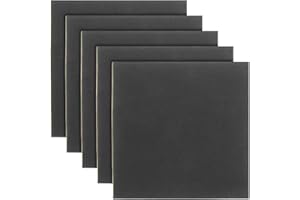 Veemoon 5pièces Tapis Anti-vibrations Caoutchouc Néoprène Isolation Et Amortissement Noir