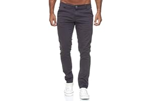 Elara Pantalón Chino Hombre Regular Slim Fit Elástico Chunkyrayan