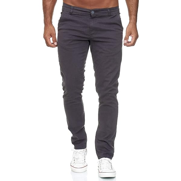 Schwarze Custom Chino Hose Für Männer - Hockerty