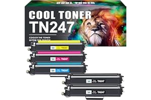 Cool Toner TN247 TN 243CMYK Cartuccia toner Compatibile per Brother TN243CMYK TN-243CMYK DCP-L3550CDW MFC-L3730CDN MFC-L3750CDW MFC-L3770CDW HL-L3230CDW (Nero Ciano Giallo Magenta confezione da 5)