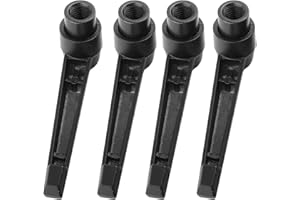 WALFRONT Lot de 4 Poignées à Levier de Serrage M4/5/6/8/10/12 Niveaux Réglables Poignée de Serrage M8 Levier de Serrage Femelle