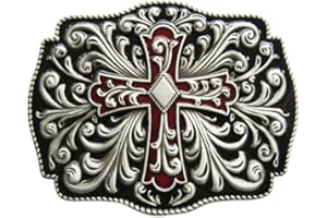JEAN'S FRIEND Vintage Celtic Cross Knot Belt Buckle With Enamel also Stock in US