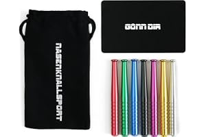 NKS Rainbow Sniffer, 7 dragrör i aluminium, linneväska kort