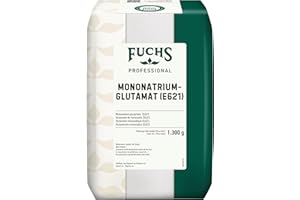 Fuchs Professional - Mononatriumglutamat E 621 | Verstärkt den Eigengeschmack von Speisen | Aus pflanzlichem Eiweiß gewonnen | Profi-Qualität für Großverbraucher | 1,3 kg im recyclebaren Beutel