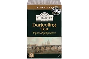 Ahmad Tea Darjeeling Tè Negro, 20 Bolsitas De Té Con Cinta/tagged, 40 Gramo