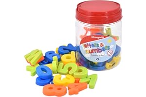 KandyToys 52 Piece Magnetic Numbers & Letters - Perfect for Educational Toys Fridge Magnets Spelling and Maths