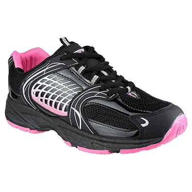 amazon ladies black trainers
