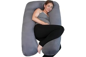 PinkFroggie Pregnancy Pillows,Soft U-Shape Maternity Pillow with Removable Cover-Full Body Support Pillows for Adults Sleeping-Pregnancy Must Haves