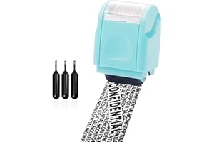 YAAVAAW Privacy ID Address Blocker, Identity Theft Protection Roller Stamp, Personal Data Security Data Defender (Green Stamp + 3 Refills Ink)