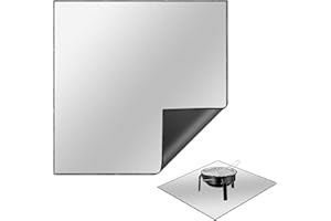 Tamfile Fire Pit Mat, 40″ (101.6cm)Square Large Fireproof Firepad for Under Fire Pit Chimenea, Foldable Heat Resistant Outdoor Grill Mat for Deck, Grass, Camping, Patio, Backyard and Lawn from Embers