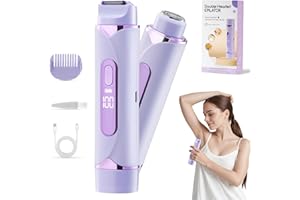 LQIESDD Bikini Trimmer 2025 Neuestes Modell 2-in-1 bikini trimmer damen intimbereich, Wiederaufladbarer Tragbarer Wasserdichter Schmerzfreier Rasierer, bikini skin trimmer, Für den ganzen Körper.