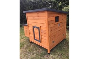 Animal Valley Gallinero Sussex XL Techo Shingle Negro Abriendo 6 a 10 Gallinas Madera FSC