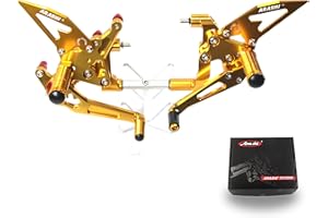 Arashi (Version2.0) Regolabile Pedaline Pedane Posteriori Pedane Arretrate Pedane Poggiapiedi per DUCATI 1199 1199S 1199R Panigale Superleggera 2012-2017/899 Panigale 2014 2015 Oro