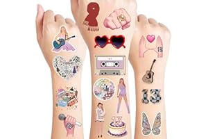 YANGSIW 4 Sheets Temporary Tattoos for Kids, Birthday Party Supplies Video Game Party Favors for Boys Girls Kids Birthday Decorations Tattoos Stickers Party Game Gifts