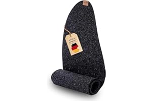 kontor28® - Premium Tischläufer Filz 100% Made IN Germany aus Upcycling-PET Filz | Tischläufer in 150x30 cm waschbar, Kratz- und hitzebeständig | Farbe Anthrazit