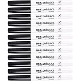 Amazon Basics Low Odor Ultra Fine Tip Dry Erase White Board Markers, Black, 12-Pack